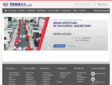 Tablet Screenshot of famasa.com